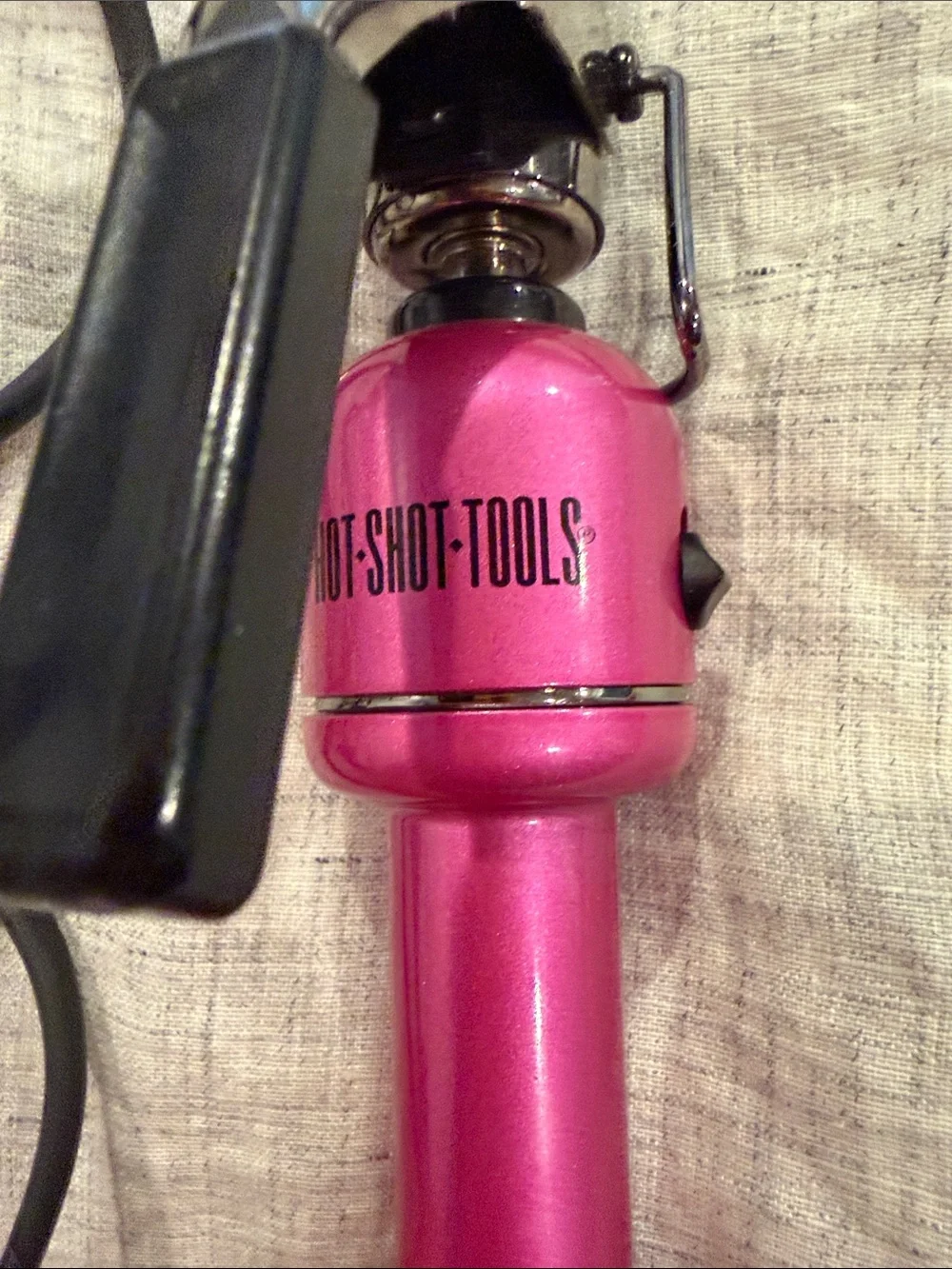Hot shot tools Pink Ceramic Curling Iron Hair Curl Styler